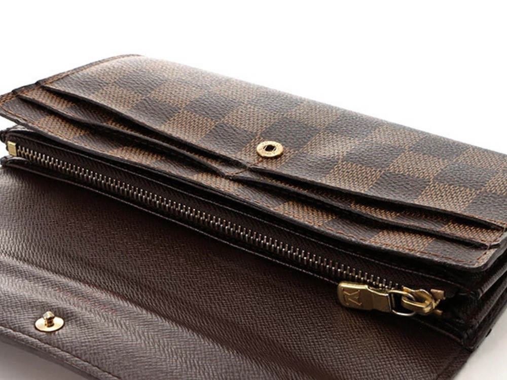 Louis Vuitton Damier Wallet Long Portefeuille Sarah Brown - Picture 4 of 8